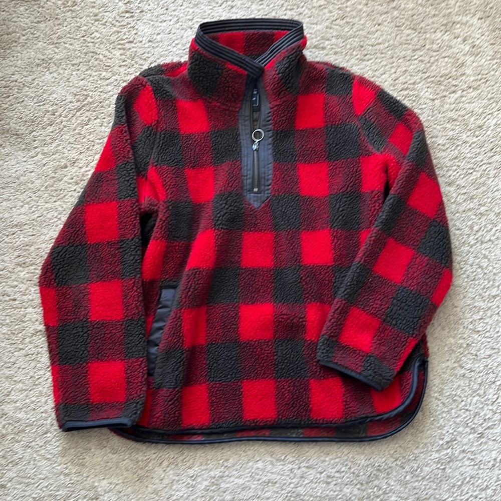 A&F Buffalo check Sherpa